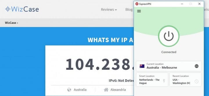 Получить IP-адрес в Австралии с ExpressVPN