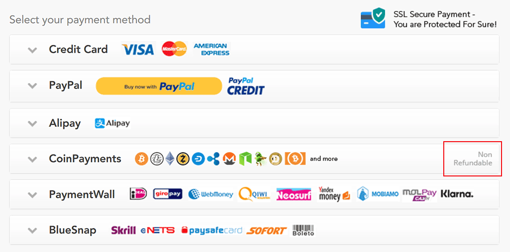 Pay method. Payment method. Select a payment method. Klarna payment. Paymentwall QIWI.