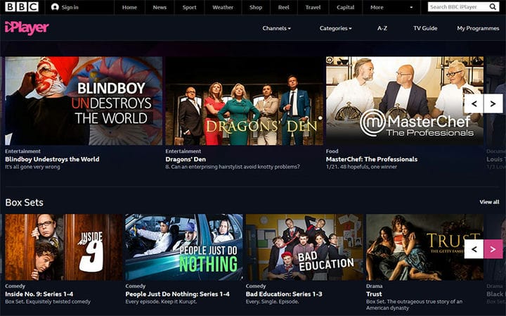 Смотреть BBC iPlayer