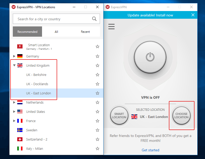 Серверы Express VPN в Великобритании