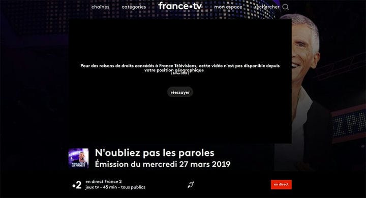 Стрим France2 TV с впн