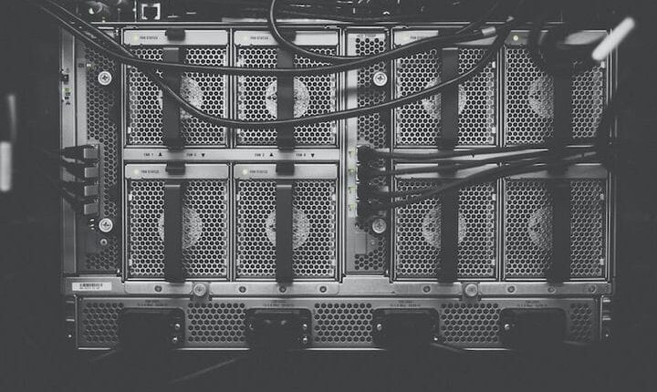 photo of computer cables